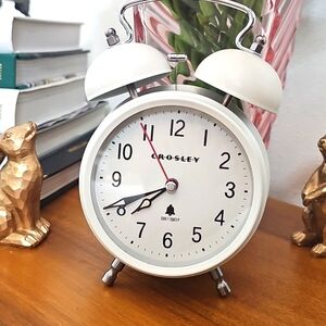 Crosley Cream Clock Retro Style